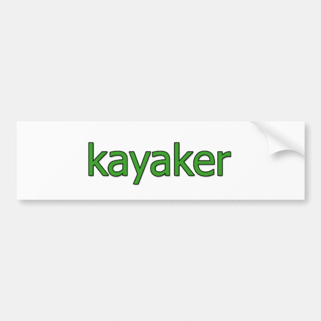 Pegatina Para Coche Logotipo del Kayaker (Frente)