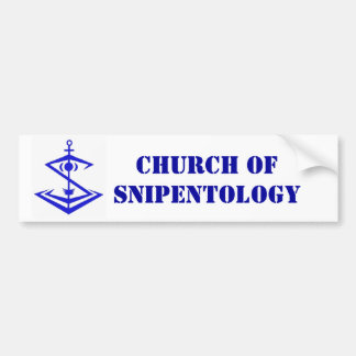 Pegatina Para Coche logotipo, iglesia de Snipentology