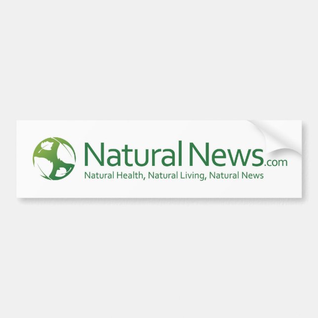 Pegatina Para Coche Logotipo natural Bumpersticker de las noticias (Frente)