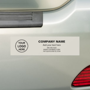 Pegatina Para Coche Logotipo Personalizado Neutral Profesional Empresa