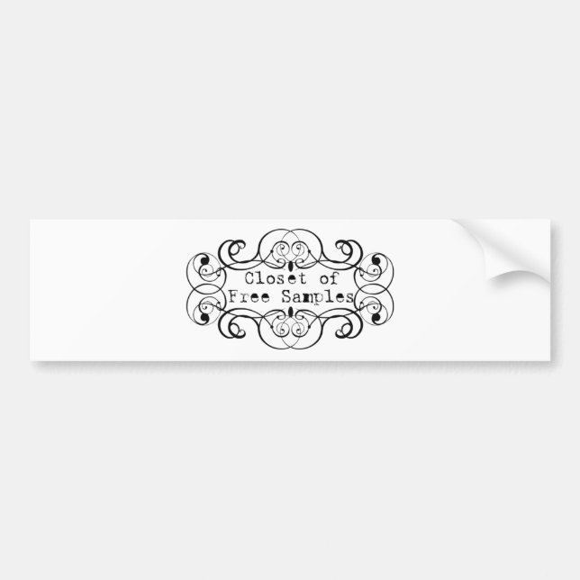Pegatina Para Coche Logotipo Swirly Black (Frente)