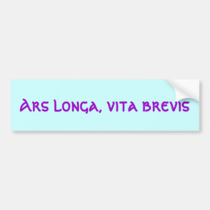Pegatina Para Coche Longa del ARS, vita breve