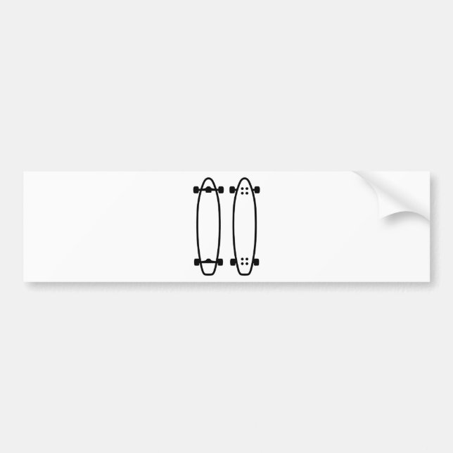 Pegatina Para Coche Longboards (Frente)