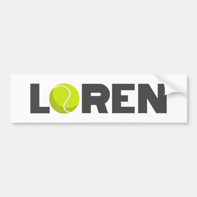 Pegatina Para Coche Loren Tennis (Frente)
