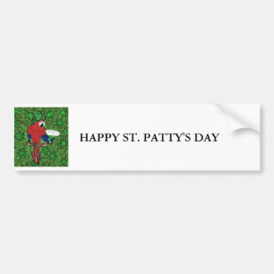 Pegatina Para Coche Loro de San Patricio