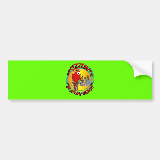 PEGATINA PARA COCHE LOROS SIZZLIN (Frente)