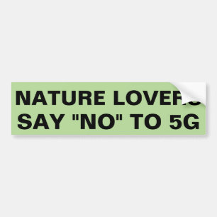 Pegatina Para Coche Los amantes de naturaleza dicen no a 5G
