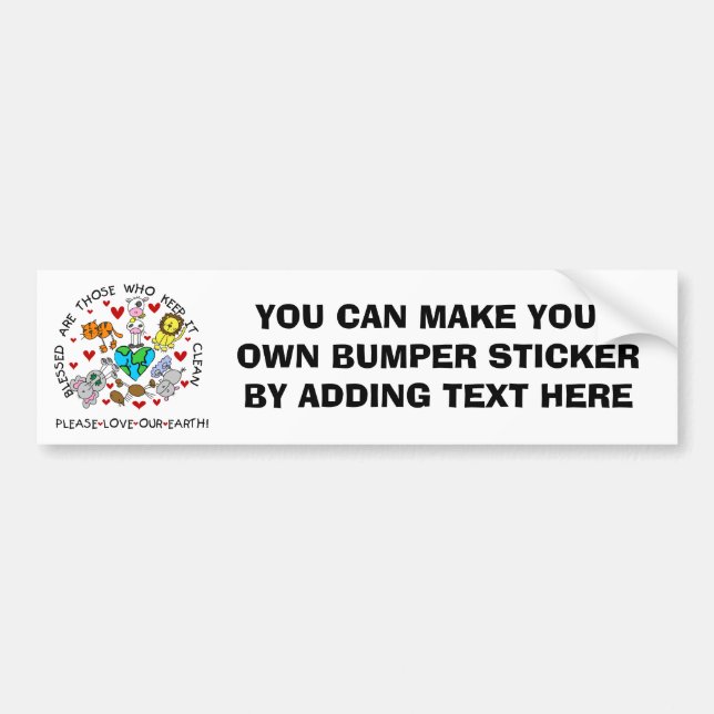 Pegatina Para Coche Los animales aman las camisetas y los regalos de (Frente)