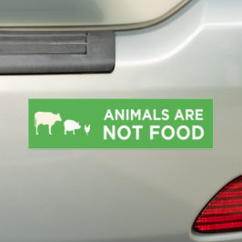 Pegatina Para Coche los animales no son comida vegana
