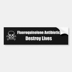 Pegatina Para Coche Los antibióticos de Fluoroquinolone destruyen