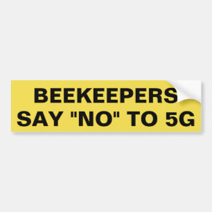 Pegatina Para Coche Los apicultores dicen no a 5G