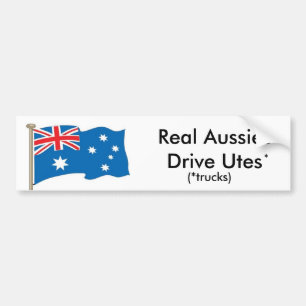 Pegatina Para Coche - Los australianos reales conducen a Utes -