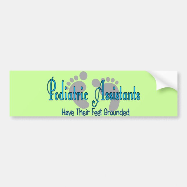 Pegatina Para Coche Los ayudantes de Podiatric hacen pies poner a (Frente)