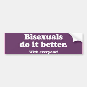 Pegatina Para Coche Los bisexuales lo hacen mejor -.png