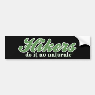 Pegatina Para Coche Los caminantes lo hacen au Naturale