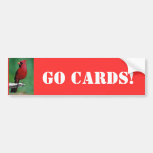 Pegatina Para Coche ¡Los cardenales septentrionales van las tarjetas!