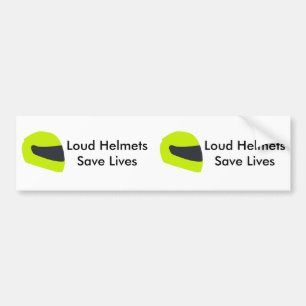 Pegatina Para Coche Los cascos ruidosos ahorran vidas X 2