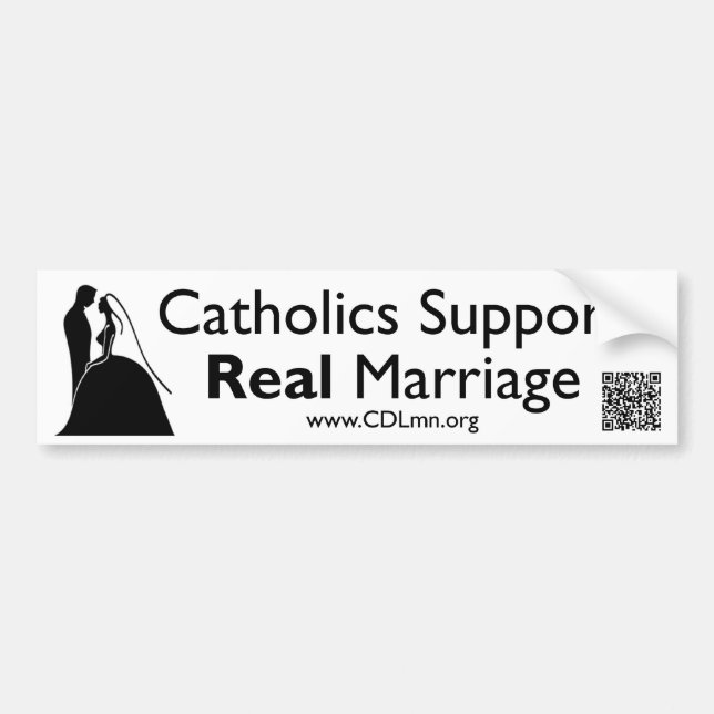 Pegatina Para Coche Los católicos apoyan boda real (Frente)