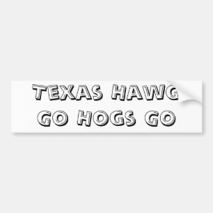 Pegatina Para Coche Los cerdos de Tejas HawgGo VAN