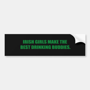 PEGATINA PARA COCHE LOS CHICAS IRLANDESES HACEN A LOS MEJORES