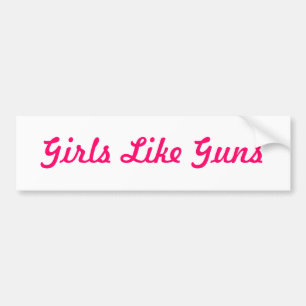 Pegatina Para Coche Los chicas tienen gusto de los armas