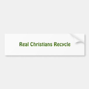 Pegatina Para Coche Los cristianos reales reciclan