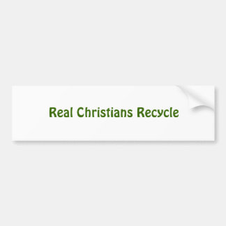 Pegatina Para Coche Los cristianos reales reciclan