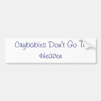 Pegatina Para Coche Los Crybabies no van al cielo