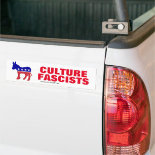 Pegatina Para Coche Los demócratas son fascistas culturales