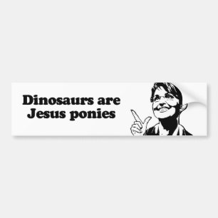 Pegatina Para Coche Los dinosaurios son potros de Jesús
