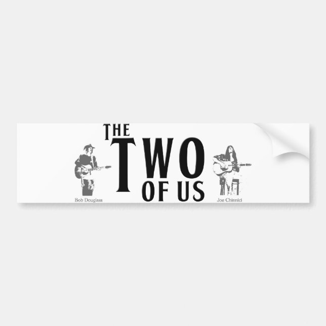 Pegatina Para Coche Los dos de nosotros (Frente)