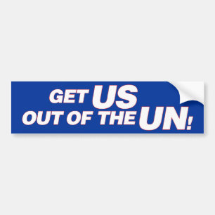 Pegatina Para Coche Los E.E.U.U. fuera de la O.N.U