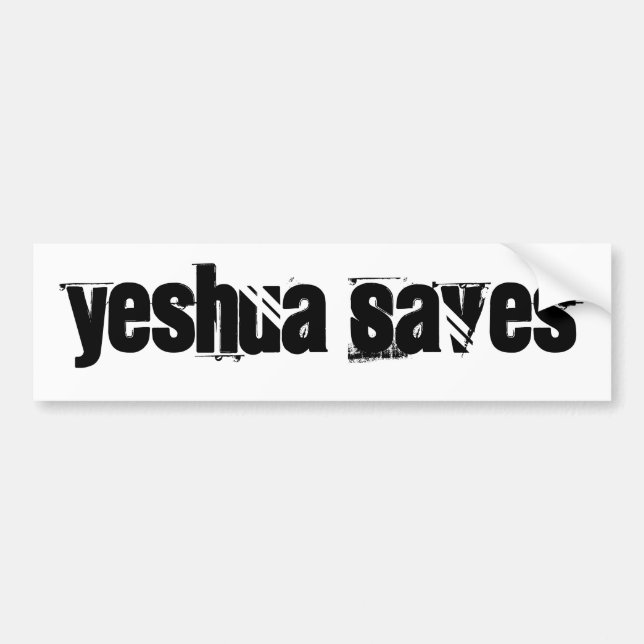 Pegatina Para Coche Los esclavos de Yeshua (Frente)