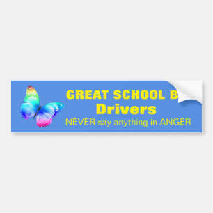 Pegatina Para Coche Los GRANDES CONDUCTORES del AUTOBÚS ESCOLAR NUNCA