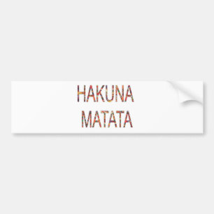 Pegatina Para Coche Los hermosos colores de la cosecha africana Hakuna
