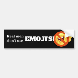 Pegatina Para Coche Los hombres de verdad no usan la Emoji