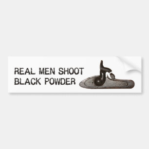Pegatina Para Coche Los hombres reales tiran el polvo negro, rifle del
