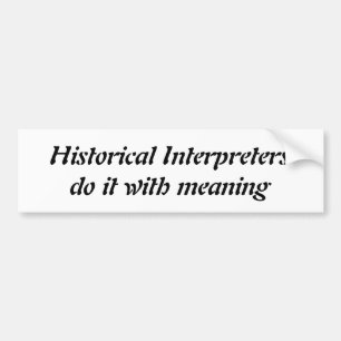 Pegatina Para Coche Los intérpretes históricos lo hacen con el signifi