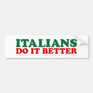 Pegatina Para Coche Los italianos lo hacen mejor