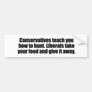 Pegatina Para Coche Los liberales toman su comida y la dan lejos