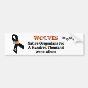 Pegatina Para Coche Los lobos son Oregonians. nativos