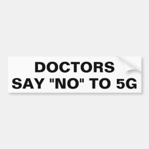 Pegatina Para Coche Los médicos dicen no a 5G