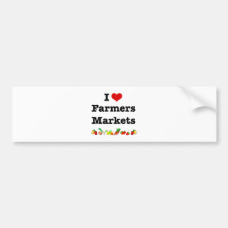 Pegatina Para Coche Los mercados de los agricultores del corazón