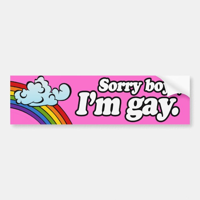 Pegatina Para Coche Los MUCHACHOS TRISTES soy GAY - .png (Frente)