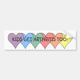 Pegatina Para Coche ¡LOS NIÑOS CONSIGUEN ARTRITIS TAMBIÉN! - pegati