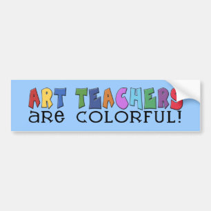 Pegatina Para Coche Los profesores de arte son coloridos