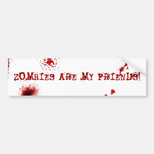 Pegatina Para Coche Los zombis son mis amigos