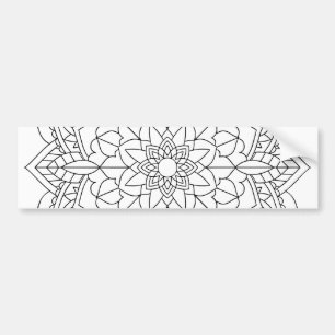 Pegatina Para Coche Lotus Flower Mandala