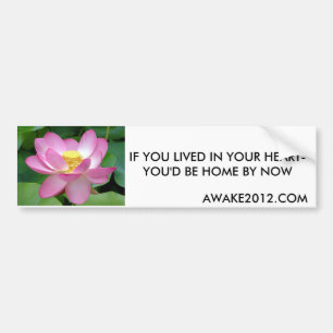 Pegatina Para Coche Lotusbloem, SI USTED VIVIERA EN SU HEART-YOU