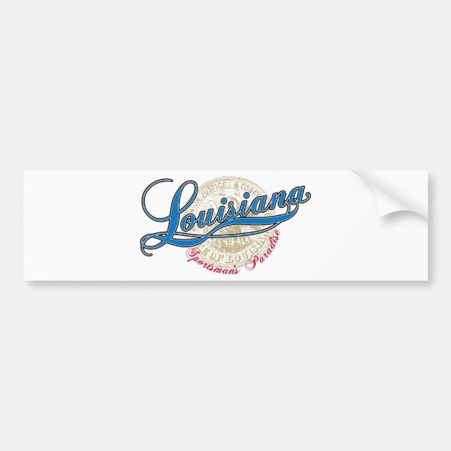 Pegatina Para Coche Louisiana (Frente)